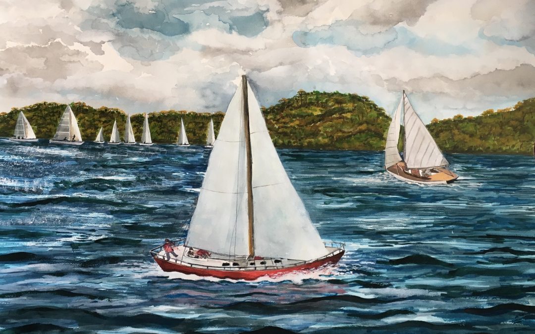 Sailing on Peconic Bay