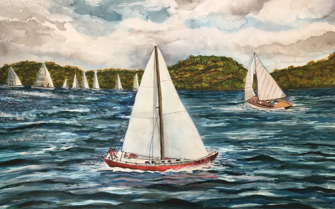 Sailing on Peconic Bay