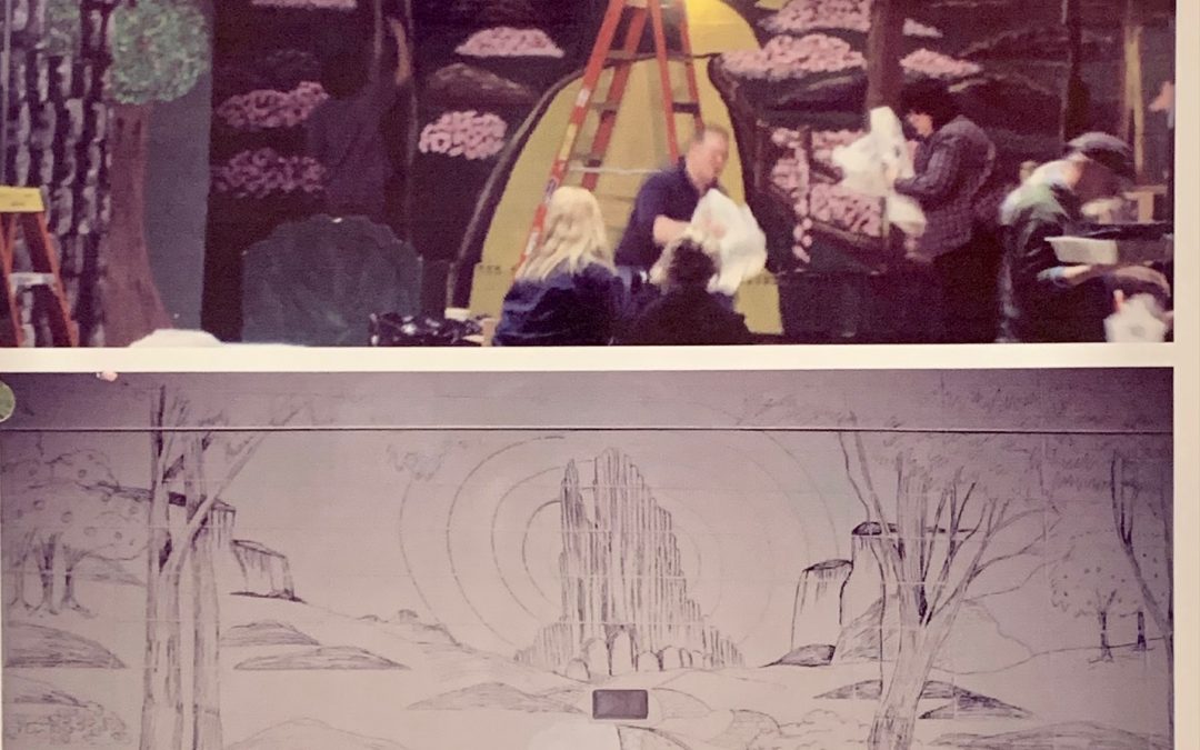 Wizard of Oz Mural (process)